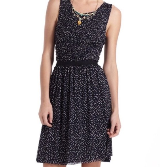 Anthropologie Dresses & Skirts - Anthropologie Postmark Navy Polkadot Dress